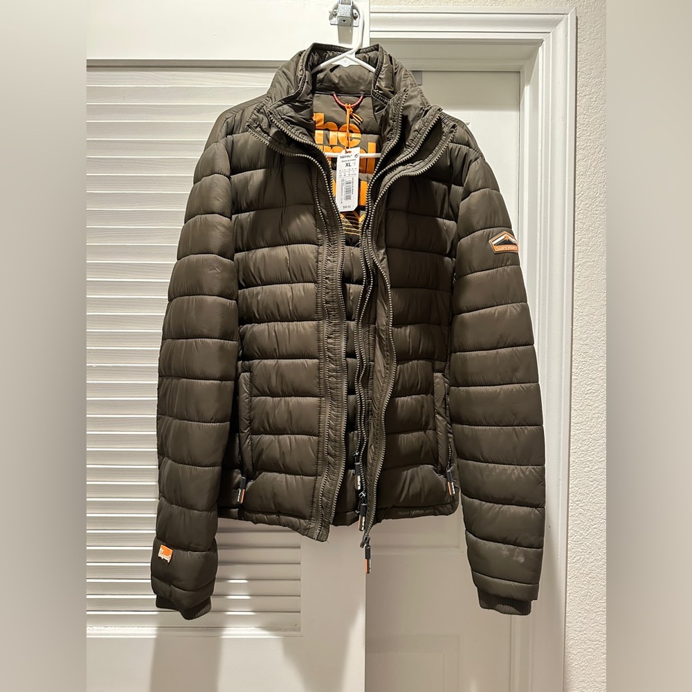 Superdry Fuji triple zip puffer jacket